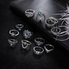 13 Pcs/Set Lotus Ring Set