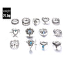 13 Pcs/Set Lotus Ring Set