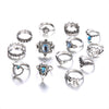 13 Pcs/Set Lotus Ring Set