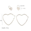 2 Pair/Set Heart Bohemia Earrings