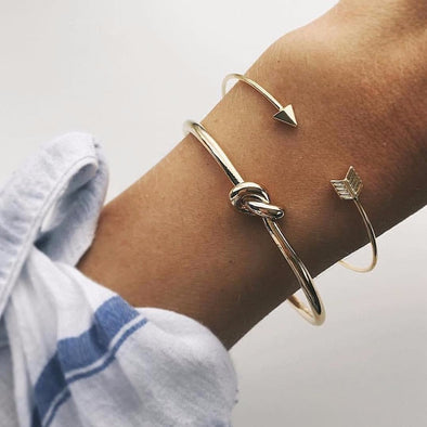 2 Pcs Arrow Knotted Bracelet