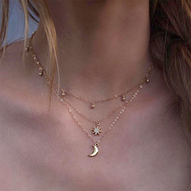 Moon Star Necklace