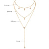 3 Pcs/  Set Little Star Necklace