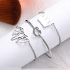 3 Pcs/ Set Elephant Crown Bracelet Set