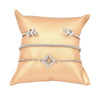 3 Pcs Flowers Adjustable Bracelet Set