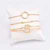 3 Pcs Simple Double Knot Bracelet Set
