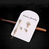 4 Pcs/ Set Cross Flower Drops Earrings