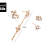 4 Pcs/ Set Cross Flower Drops Earrings