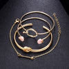 4 Pcs Arrow Double Knot  Bracelet Set