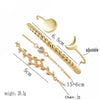 4 Pcs/ Set Moon Bracelet