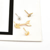 4 Pcs / Set Lightning Arrow Moon Earrings