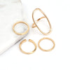 4 Pcs Oval Ring Set