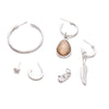5 Pcs/Set Leaves Palm Earrings