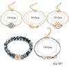 5 Pcs Crystal Beads Bracelet Set
