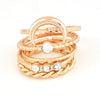 5PCS Bohemian Moon Ring