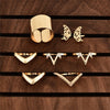 6 Pcs Star V Shaped Ring Set