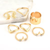 6 Pcs Star V Shaped Ring Set