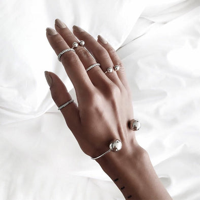 6 Pcs Twist Ring Set