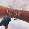 6 Pcs/ Set Female Lotus Bracelet Set