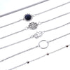 6 Pcs/ Set Female Lotus Bracelet Set