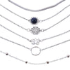 6 Pcs/ Set Female Lotus Bracelet Set