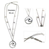 Sea Wave Circle Necklace