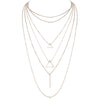 Classic Triangle Multilayer Necklace