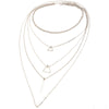 Classic Triangle Multilayer Necklace