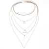 Classic Triangle Multilayer Necklace