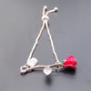 Rose Flower Charm Bracelet