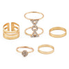 5 Pcs Geometry Ring