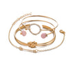 4 Pcs Arrow Double Knot  Bracelet Set