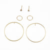 6 Pcs/set Danty Circle Earrings