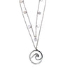 Sea Wave Circle Necklace